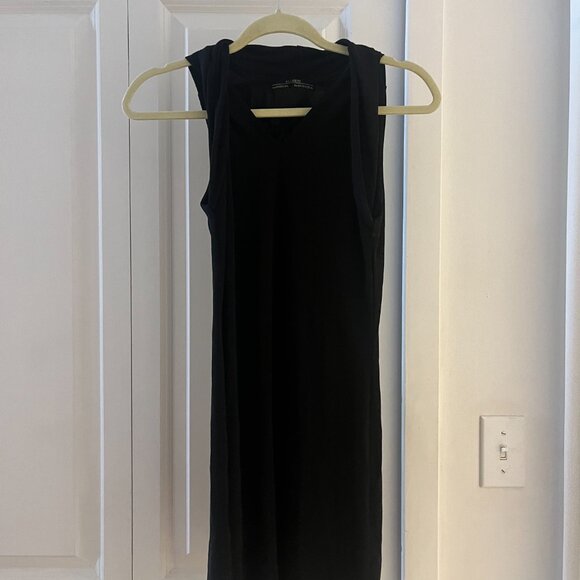 All Saints Black Mini Dress - Picture 2 of 6
